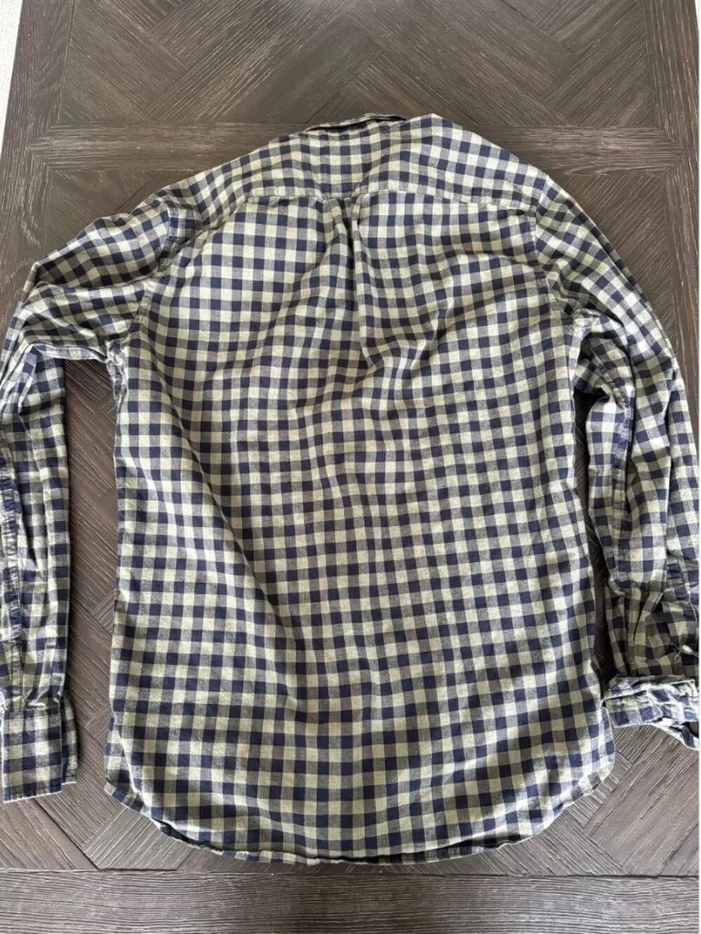 J.Crew Button Down Shirt Slim Fit Gingham Small | Blue Check Cotton | Preppy